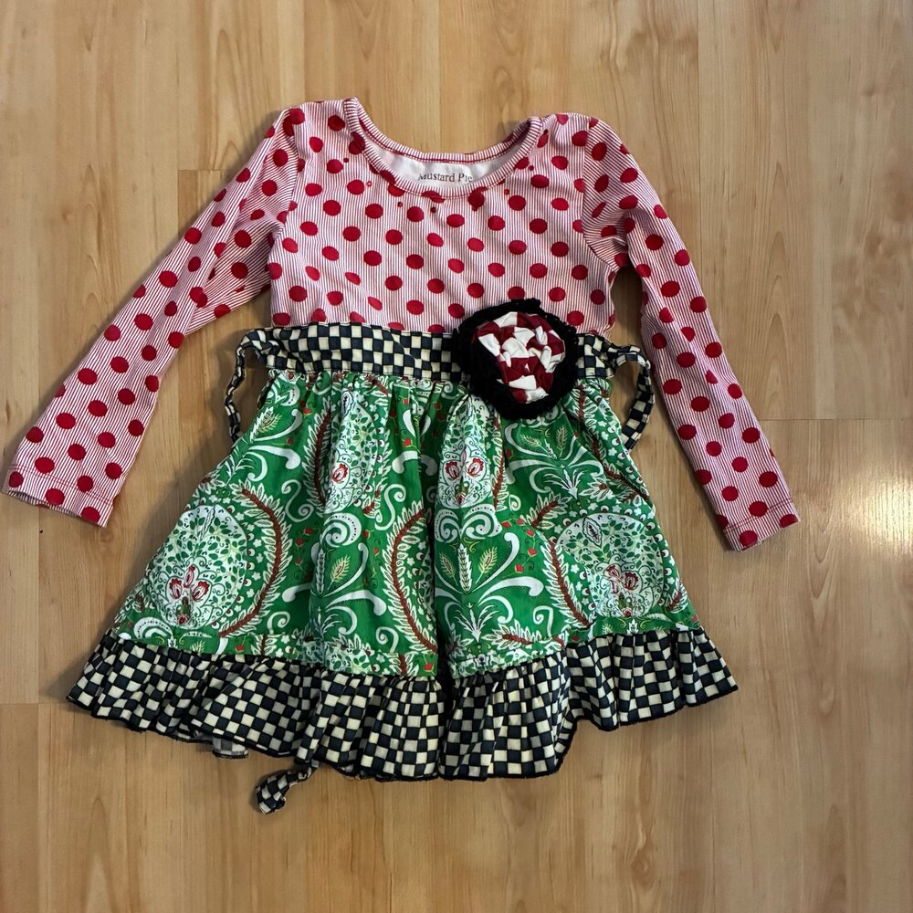 Mustard Pie 2T Christmas dress